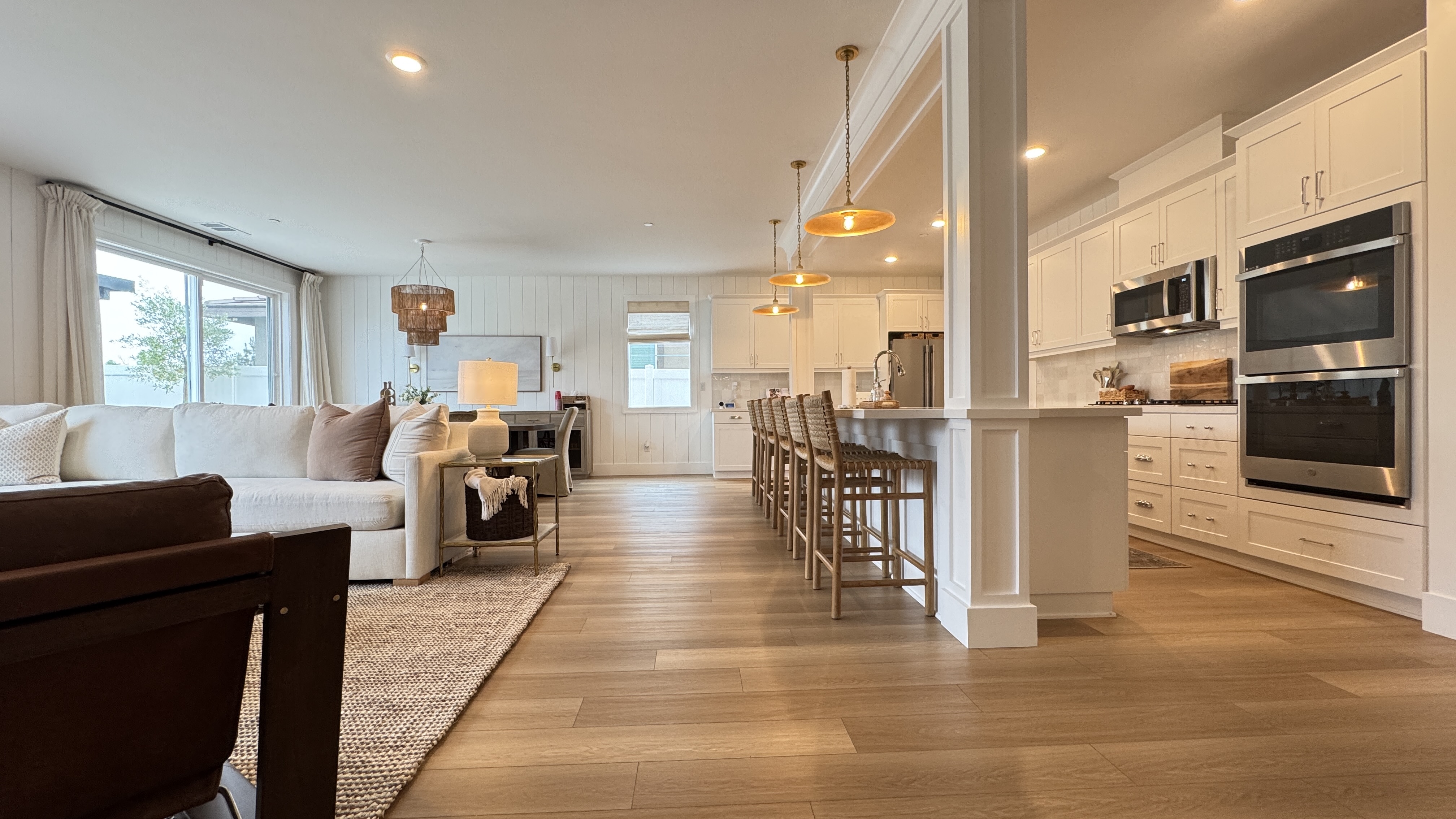 Warm Contemporary Kitchen Remodel in Menifee, CA by Holland & Sons Construction project photo